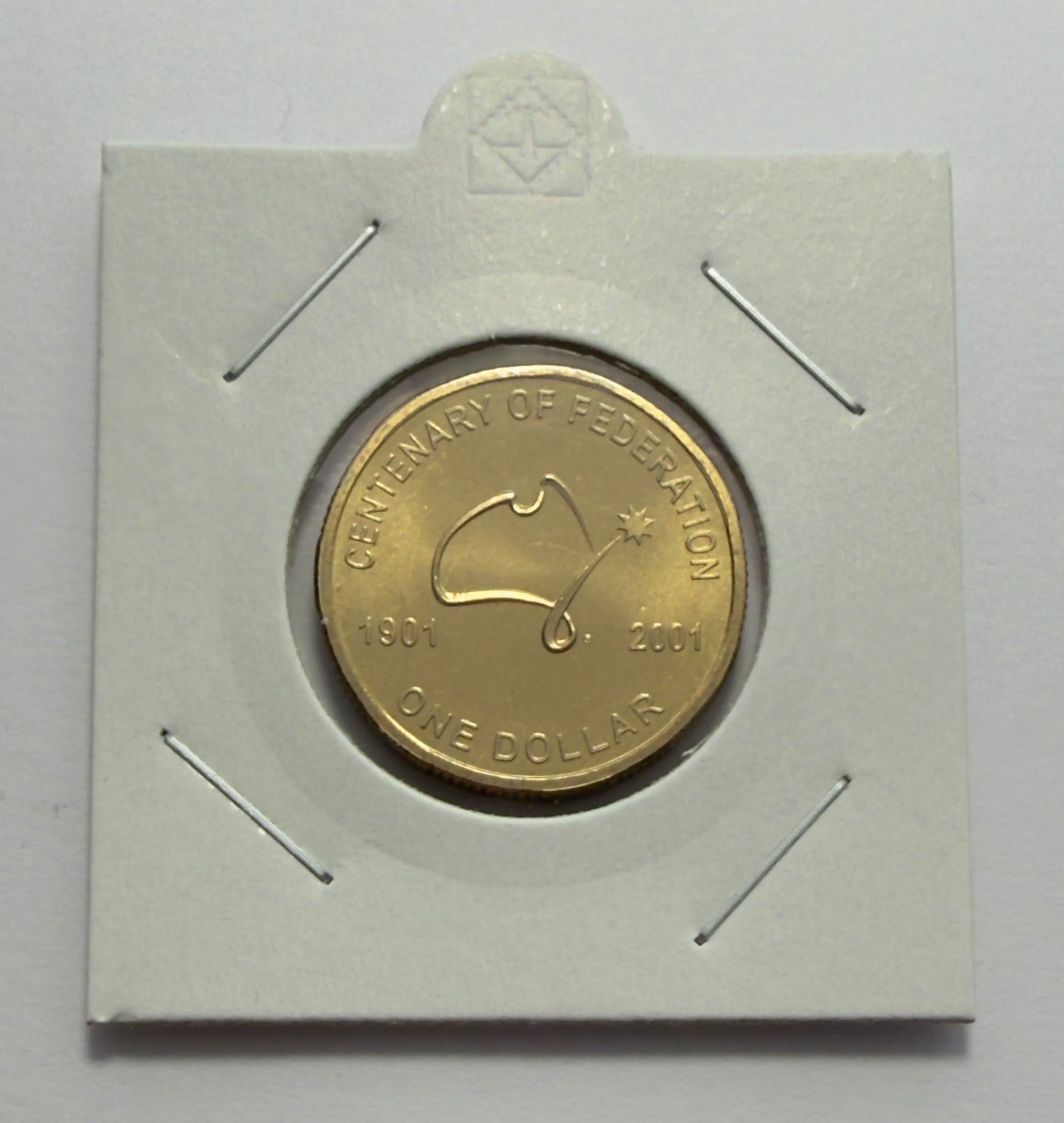 2001 $1 Centenary of Federation Coin - Choice Uncirculated - ex mint set -in 2x2