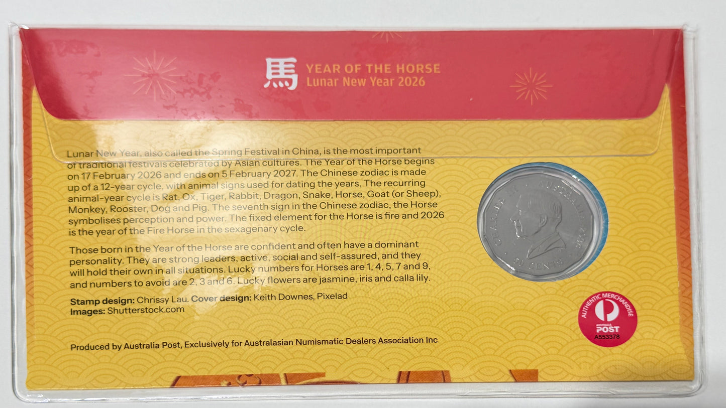 2026 50 Cent Year of the Horse Melbourne ANDA PNC