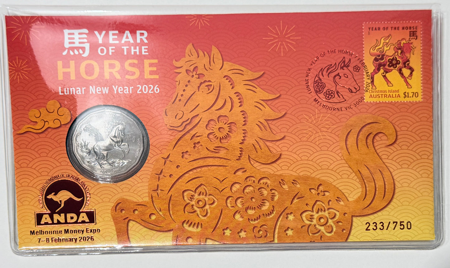 2026 50 Cent Year of the Horse Melbourne ANDA PNC