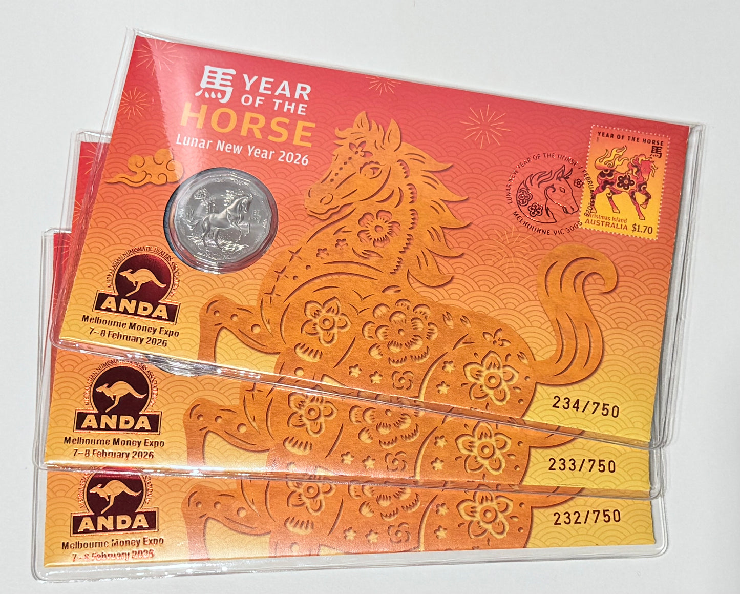 2026 50 Cent Year of the Horse Melbourne ANDA PNC