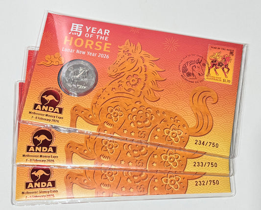 2026 50 Cent Year of the Horse Melbourne ANDA PNC x3 Consecutive #