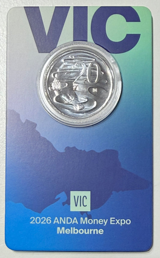 2026 ANDA 20 Cent State Series - VIC Privy Mark LTD-4000