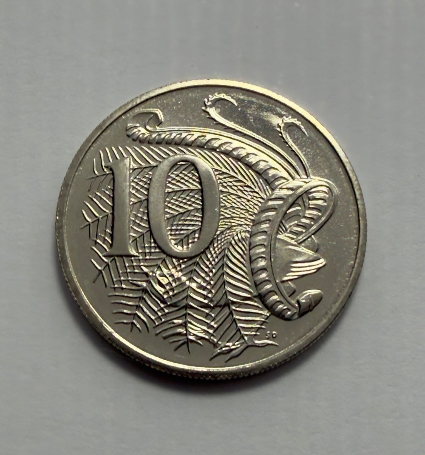 2001 10 Cent Coin - Choice Uncirculated - ex mint set coin - comes in 2x2