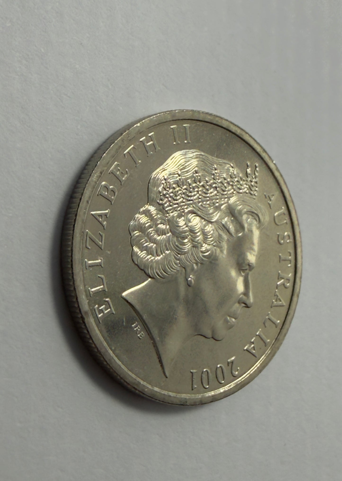 2001 10 Cent Coin - Choice Uncirculated - ex mint set coin - comes in 2x2