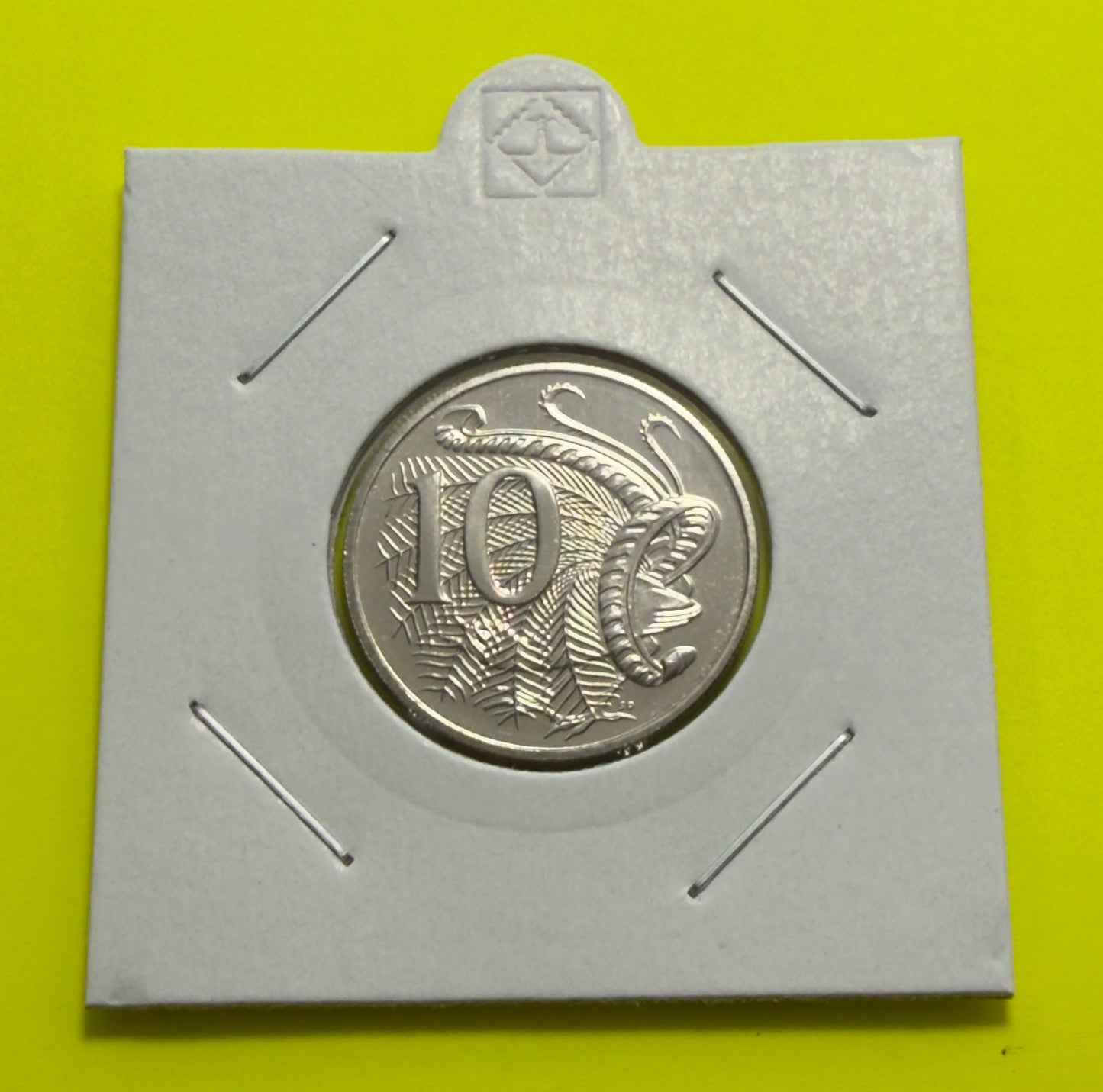 2001 10 Cent Coin - Choice Uncirculated - ex mint set coin - comes in 2x2