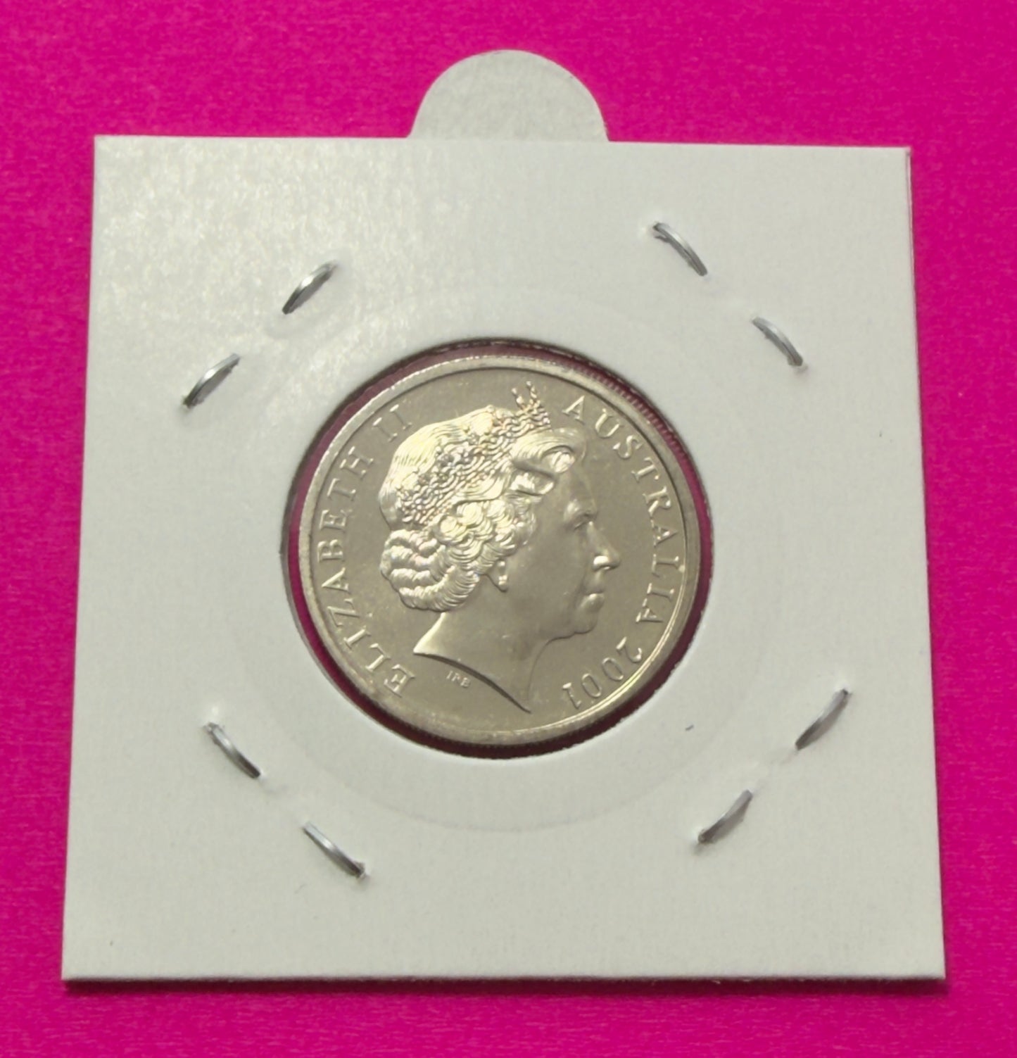 2001 10 Cent Coin - Choice Uncirculated - ex mint set coin - comes in 2x2