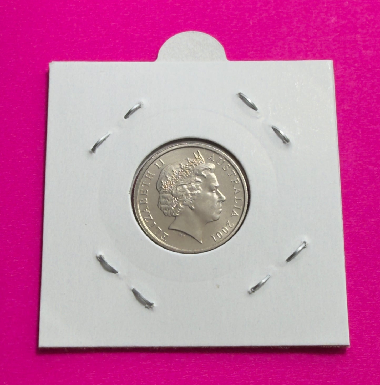 2001 5 Cent Coin - Choice Uncirculated - ex mint set coin - comes in 2x2