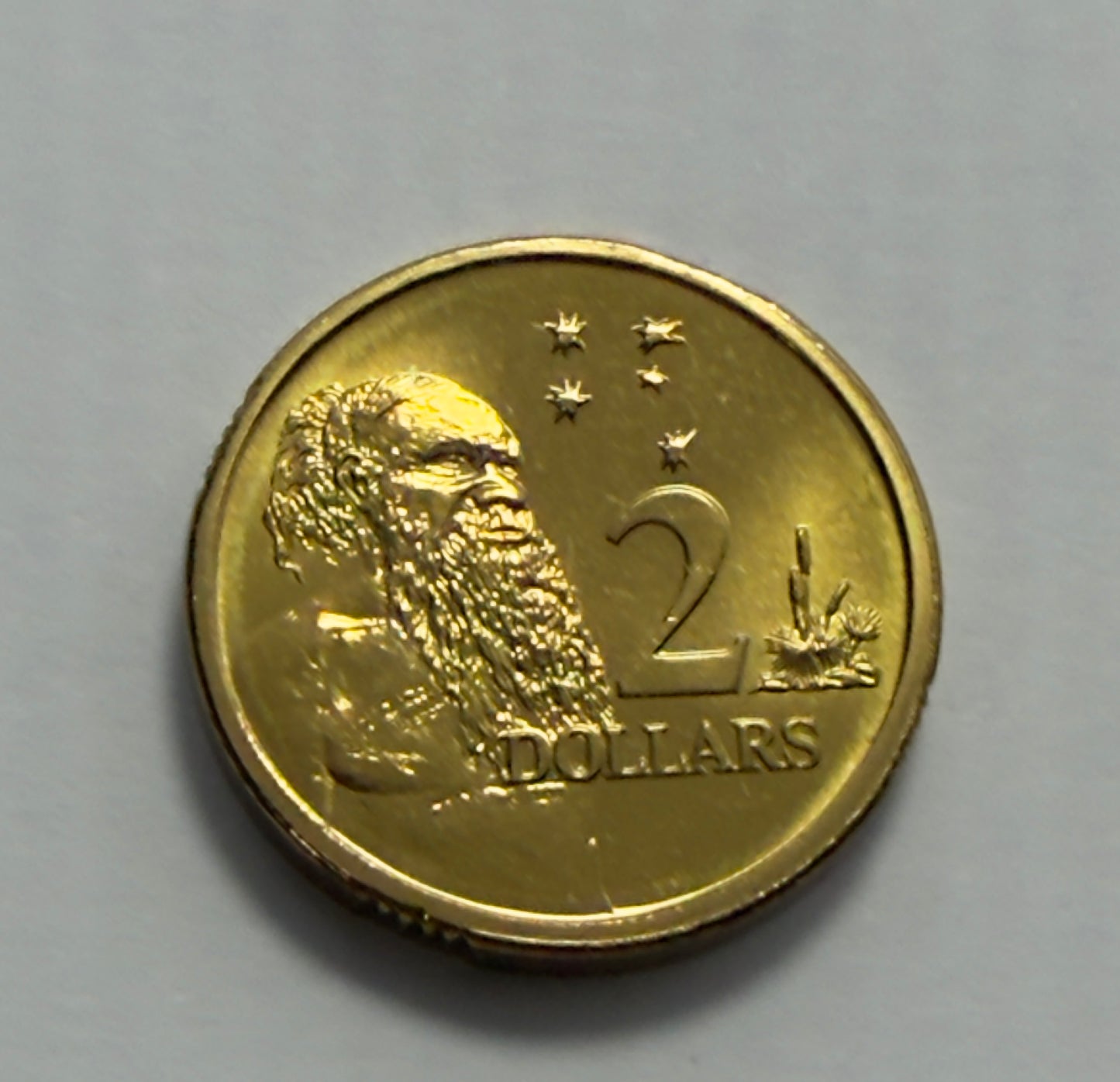 1999 $2 Elder Coin - Choice Uncirculated - ex mint set coin - comes in 2x2