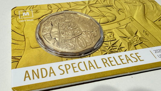 2020 50 Cent - ANDA Gold Plated M Privymark - Fifty Cent - ONLY 2020 Made