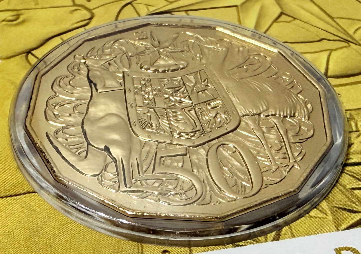 2020 50 Cent - ANDA Gold Plated M Privymark - Fifty Cent - ONLY 2020 Made