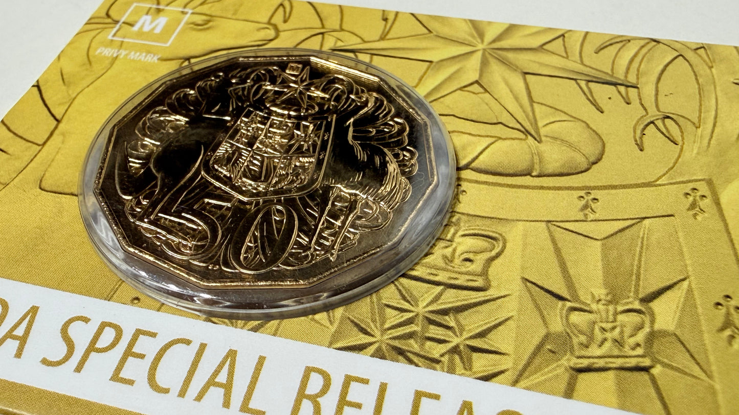 2020 50 Cent - ANDA Gold Plated M Privymark - Fifty Cent - ONLY 2020 Made