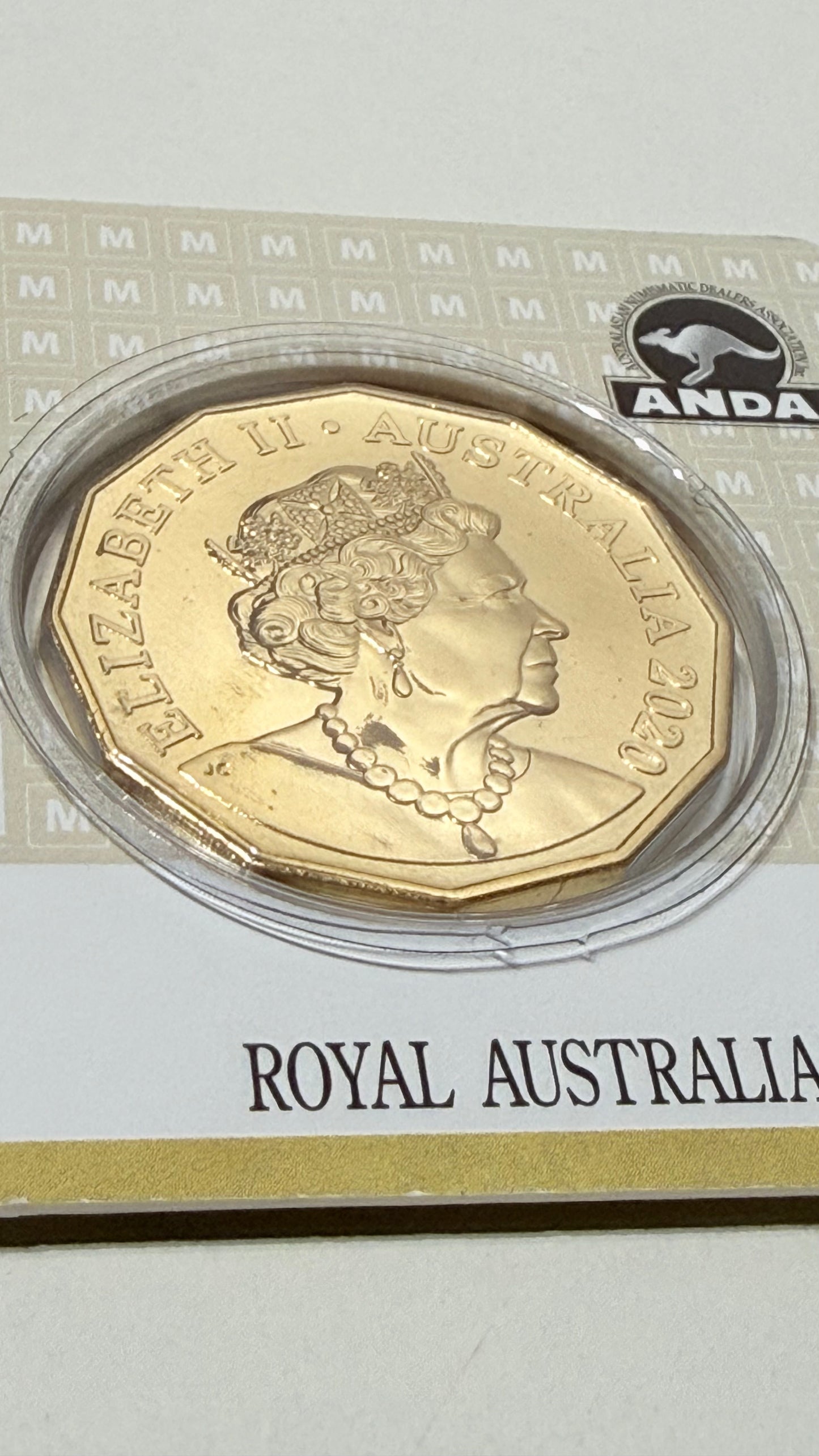 2020 50 Cent - ANDA Gold Plated M Privymark - Fifty Cent - ONLY 2020 Made