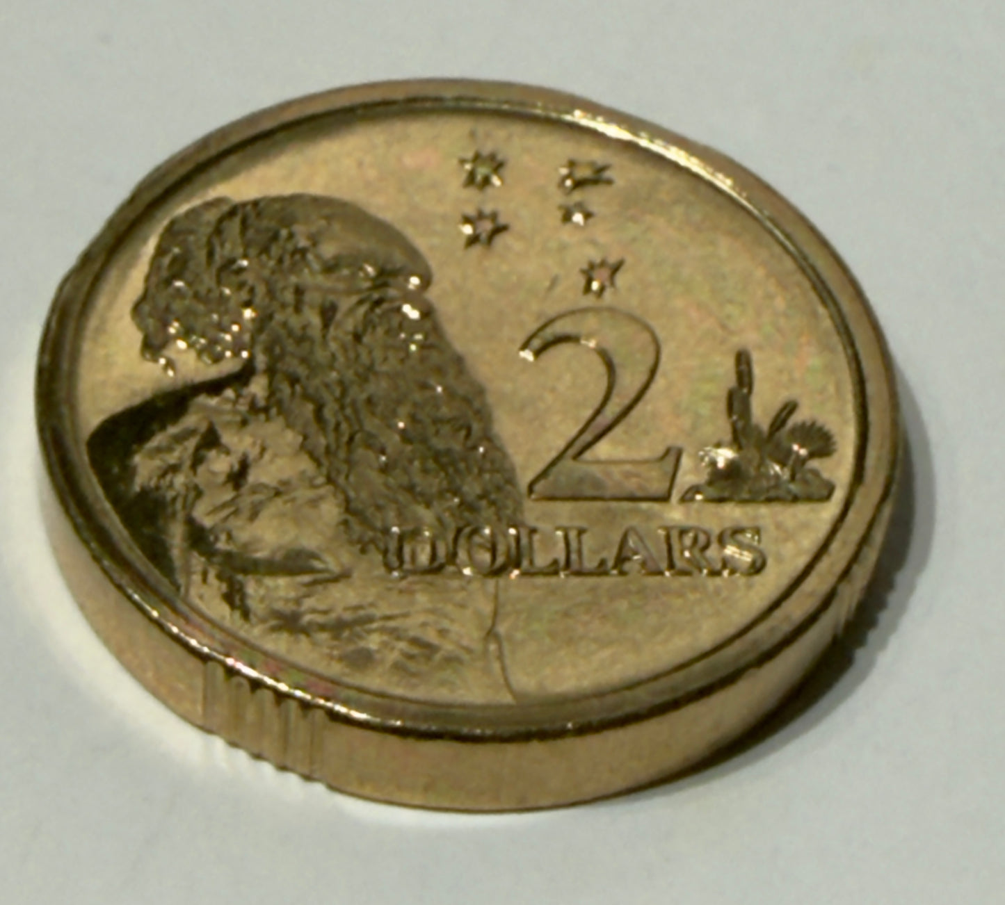 1990 $2 Coin - Choice Uncirculated - ex MINT SET coin - LOW mintage - in 2x2