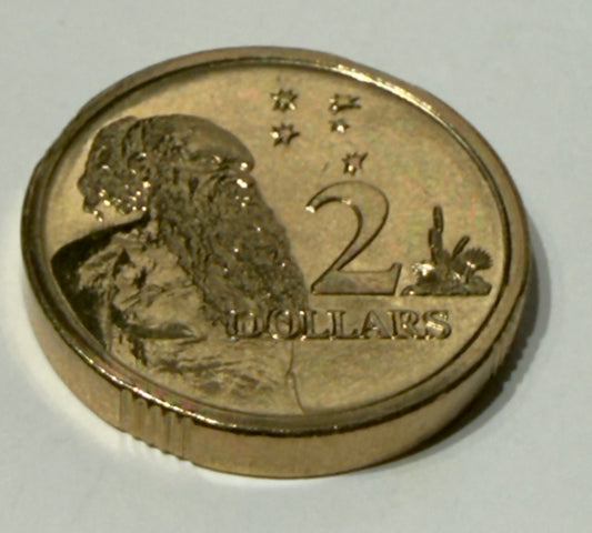 1990 $2 Coin - Choice Uncirculated - ex MINT SET coin - LOW mintage - in 2x2