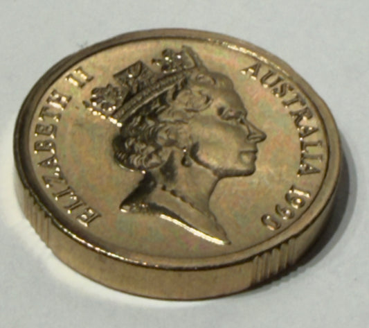 1990 $2 Coin - Choice Uncirculated - ex MINT SET coin - LOW mintage - in 2x2