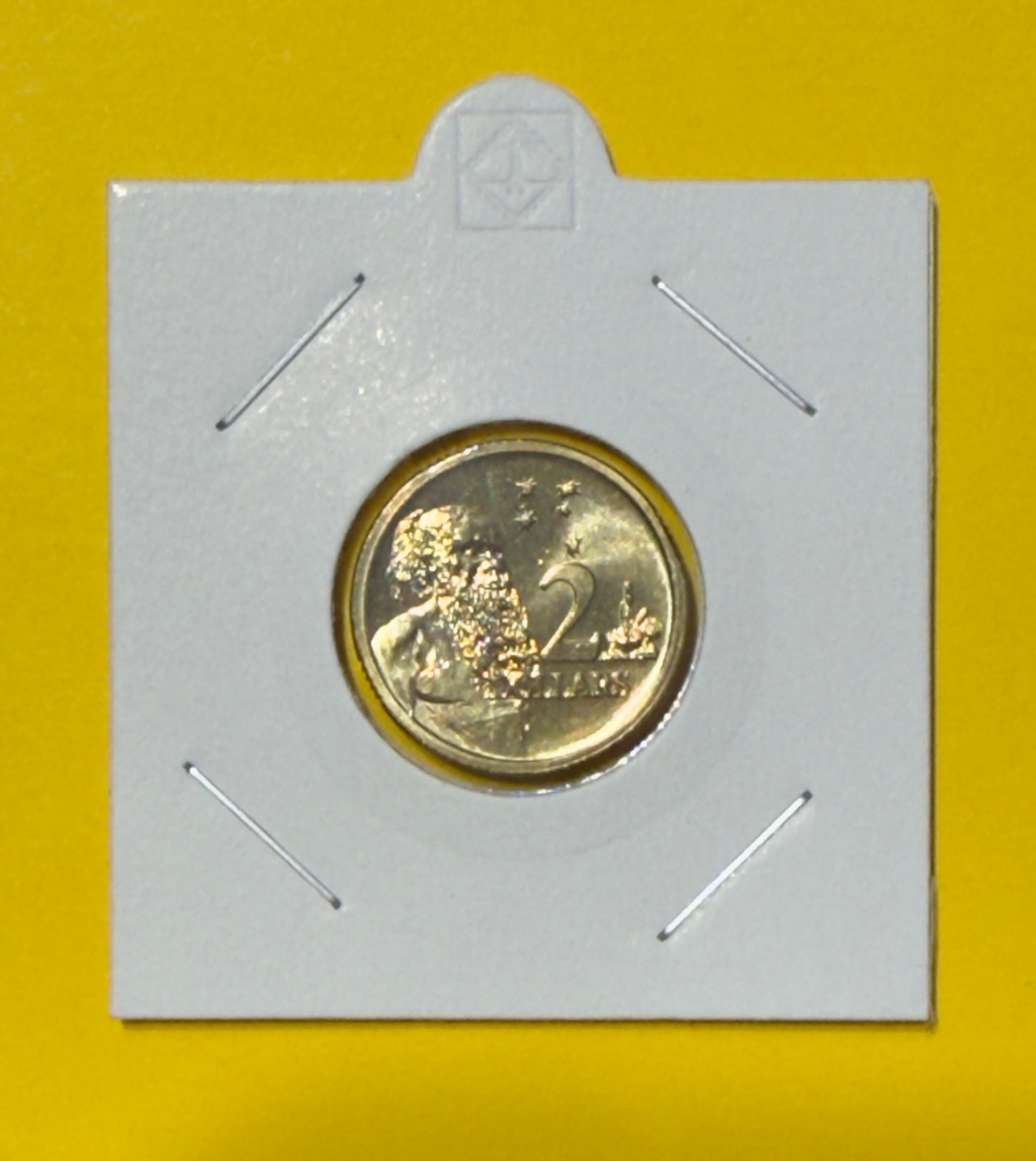 1990 $2 Coin - Choice Uncirculated - ex MINT SET coin - LOW mintage - in 2x2