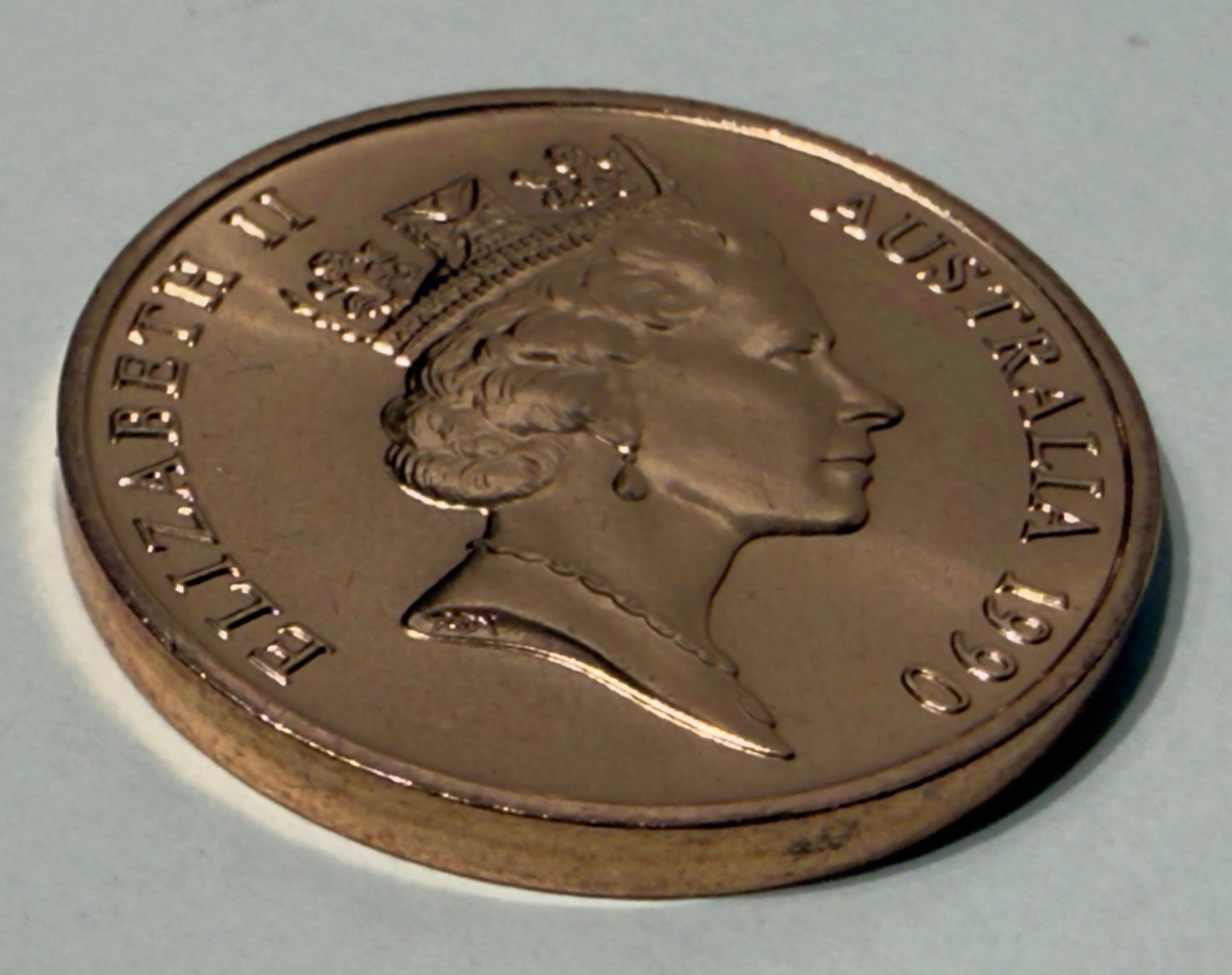 1990 2 Cent Coin - Choice Uncirculated - Mint Set ONLY coin - comes in 2x2