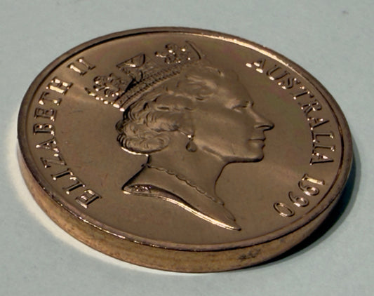 1990 2 Cent Coin - Choice Uncirculated - Mint Set ONLY coin - comes in 2x2