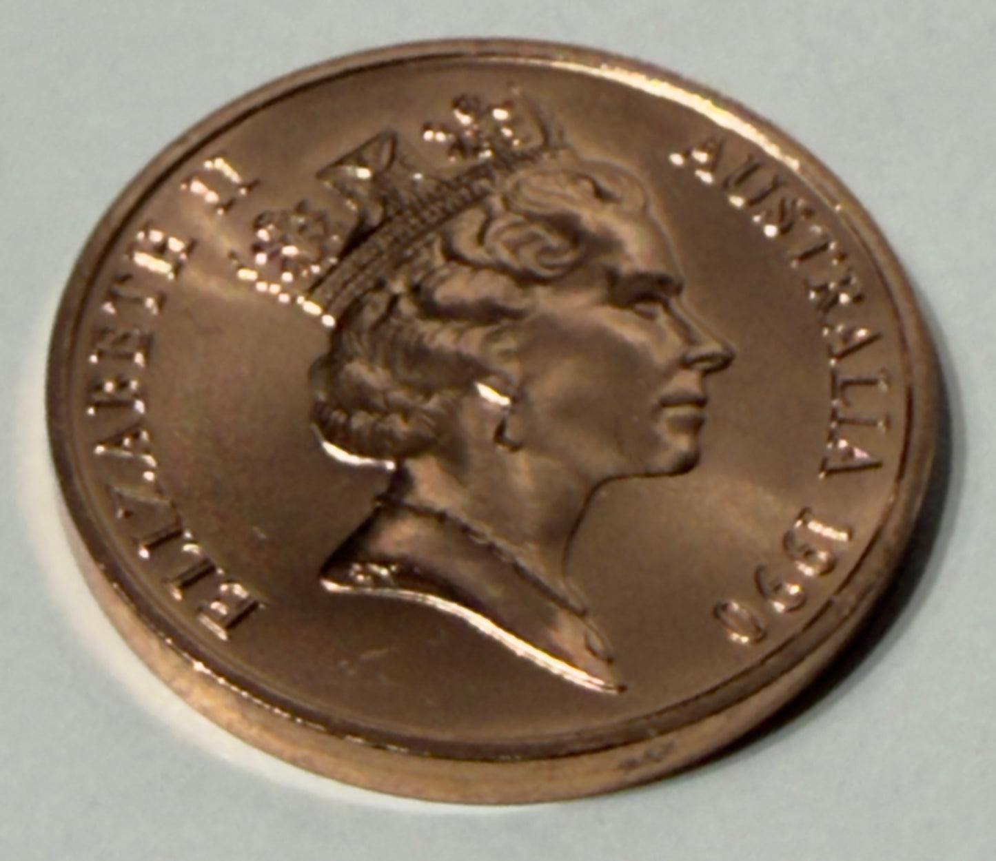 1990 2 Cent Coin - Choice Uncirculated - Mint Set ONLY coin - comes in 2x2