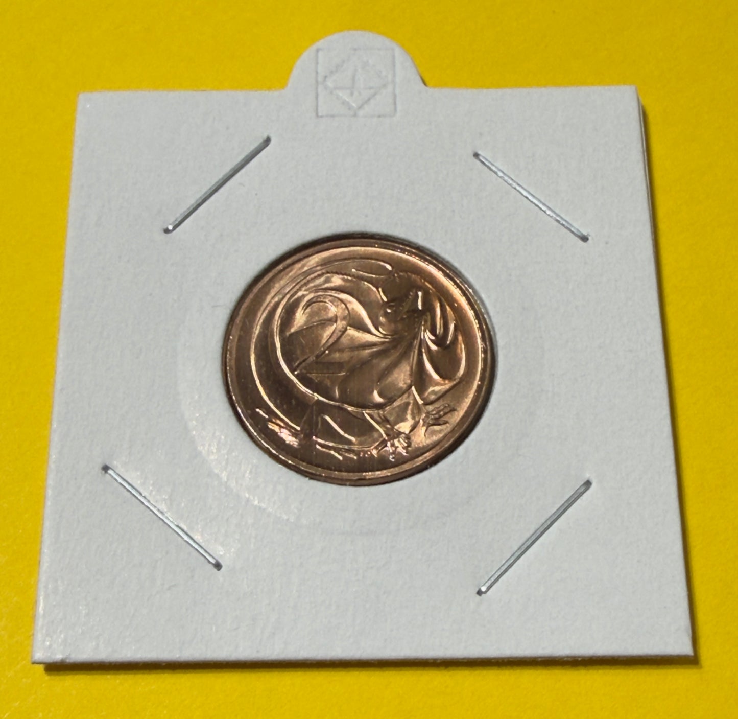 1990 2 Cent Coin - Choice Uncirculated - Mint Set ONLY coin - comes in 2x2