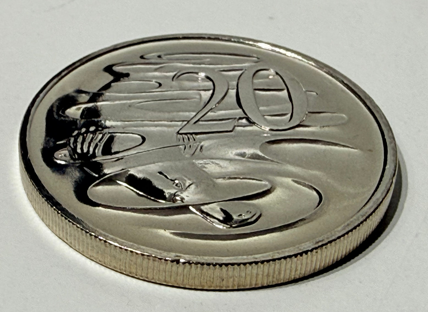 1990 20 Cent Coin - Uncirculated - Ex MINT SET - Twenty Cent Coin - comes in 2x2