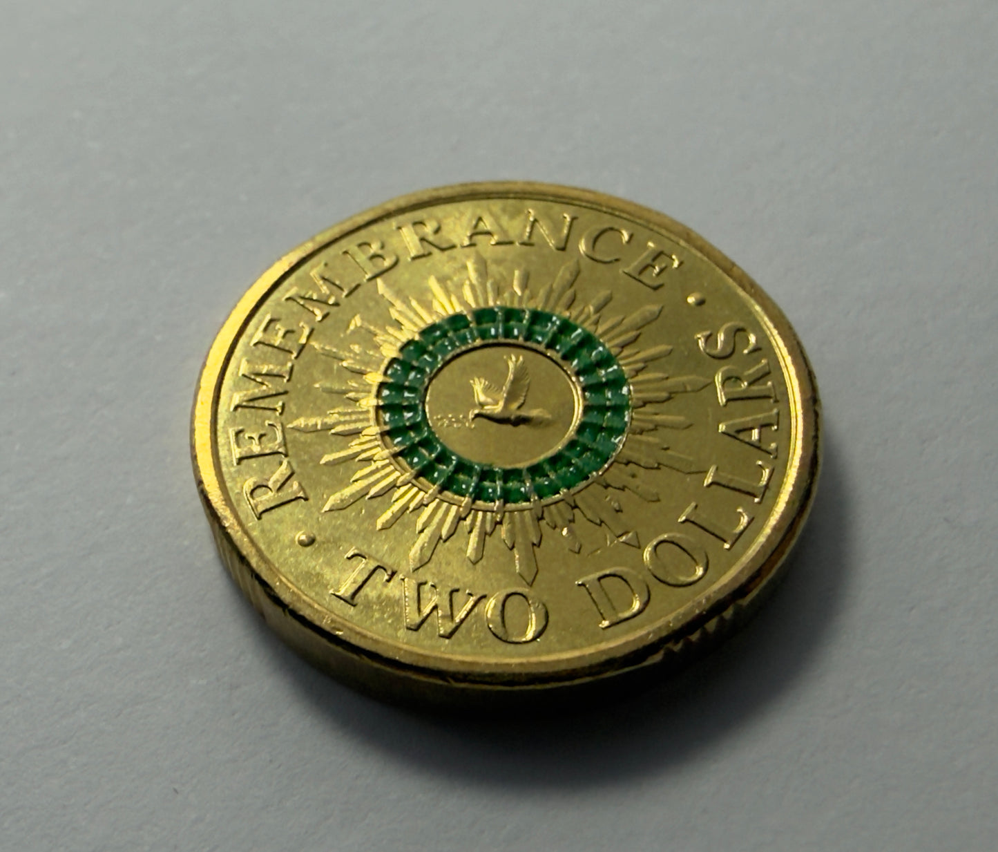 2014 $2 Green Dove Coin - Uncirculated - Two Dollar UNC - comes in 2x2