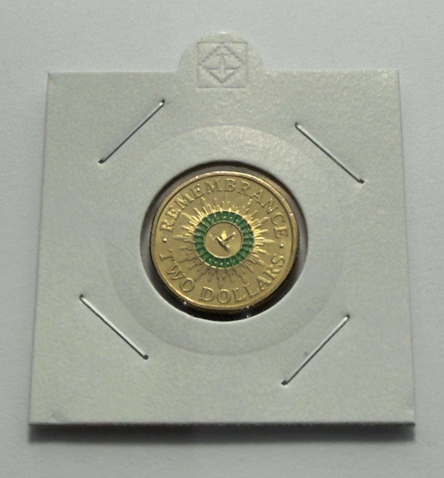 2014 $2 Green Dove Coin - Uncirculated - Two Dollar UNC - comes in 2x2