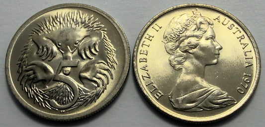 1970 5 Cent Coin - Uncirculated - Five Cent - 5c- Ex RAM Roll - comes in 2x2