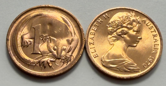 1970 1 Cent Coin - Uncirculated - One Cent Coin - 1c - comes in 2x2
