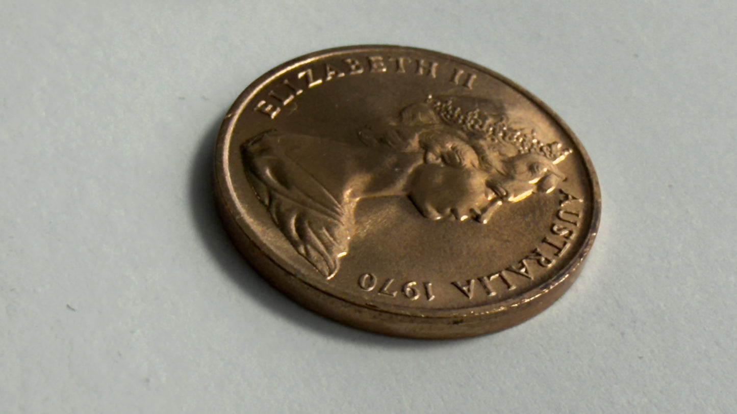 1970 1 Cent Coin - Uncirculated - One Cent Coin - 1c - comes in 2x2