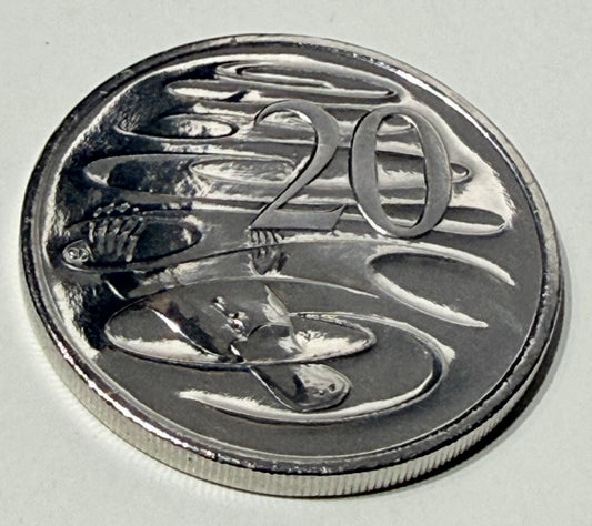 2023 20 Cent Coin - Choice Uncirculated - mint set only coin  - comes in 2x2