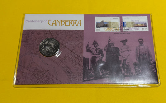 2013 Centenary of Canberra 20c PNC (issue 03) - New Age Numismatics