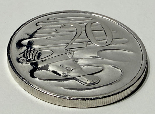 2023 20 Cent Coin - Choice Uncirculated - mint set only coin  - comes in 2x2