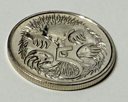 2023 5 Cent Coin - Choice Uncirculated - mint set only coin - comes in 2x2