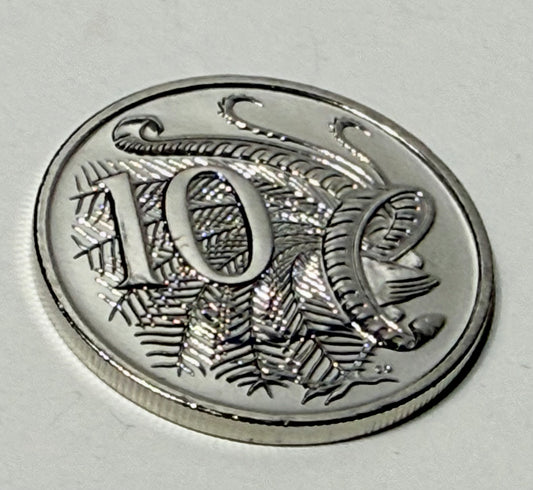2023 10 Cent Coin - Choice Uncirculated - ex mint set Ten Cent - comes in 2x2
