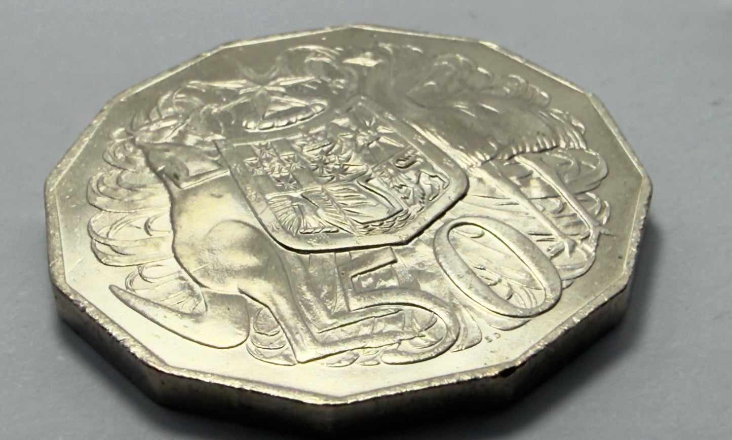 1974 50 Cent Coin - Uncirculated - Fifty Cent COA - 50c - comes in 2x2