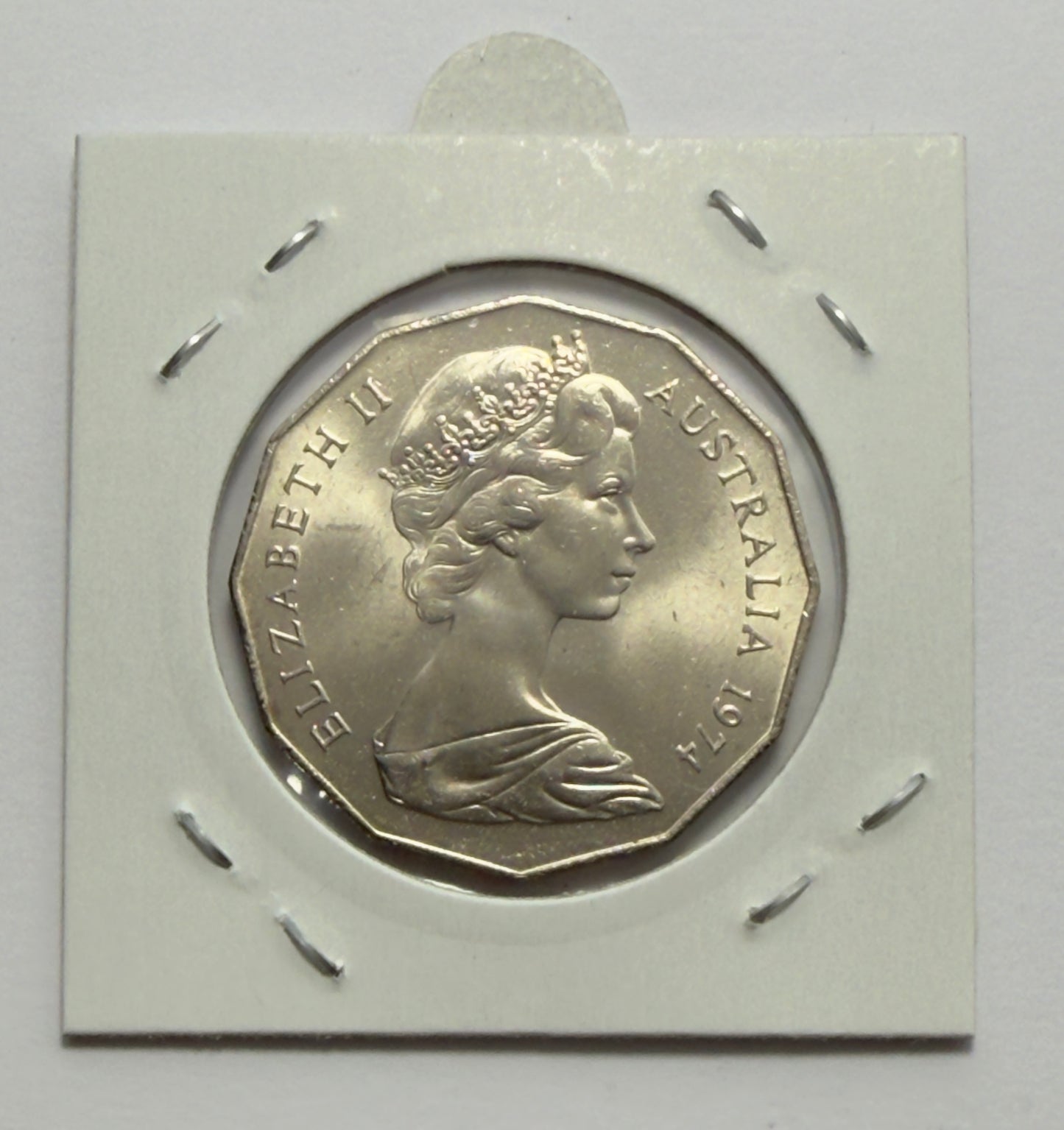 1974 50 Cent Coin - Uncirculated - Fifty Cent COA - 50c - comes in 2x2