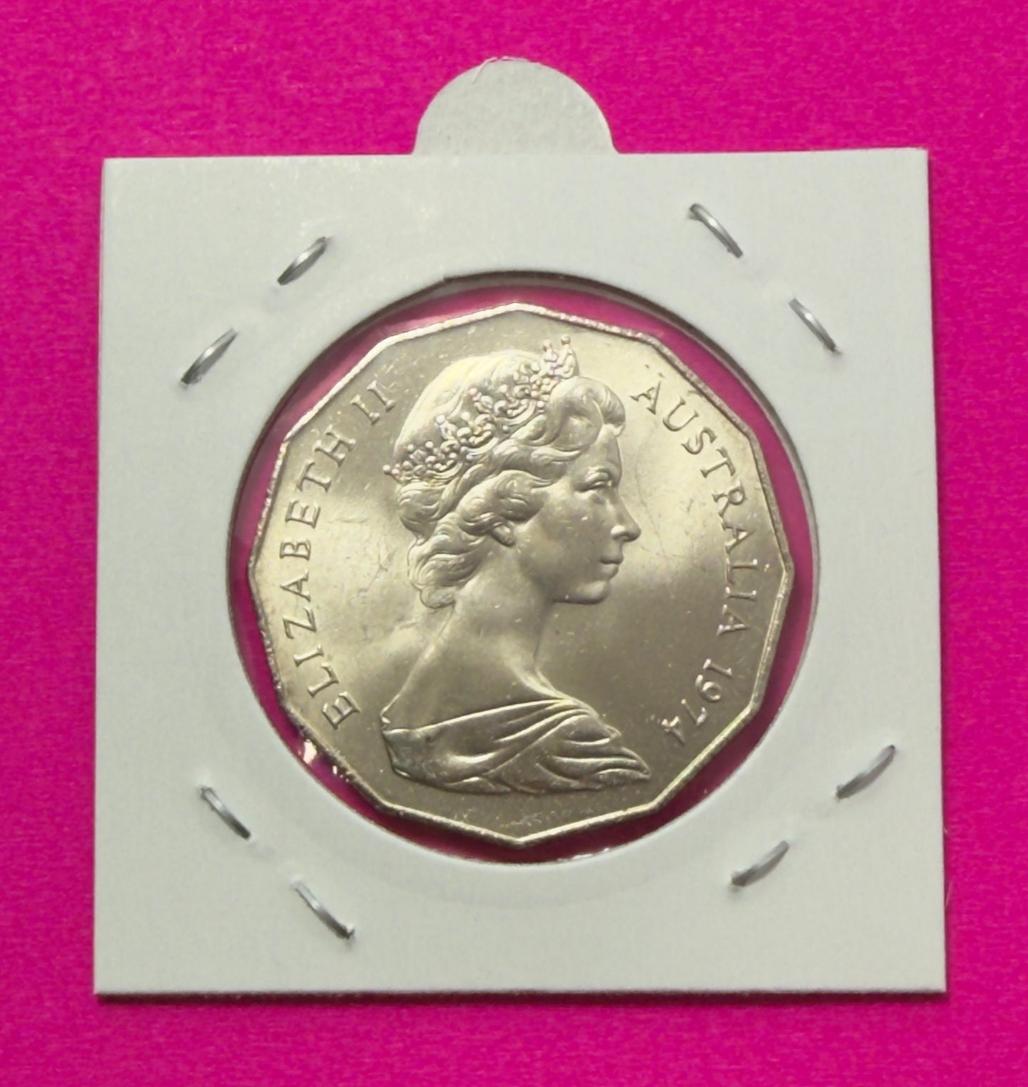 1974 50 Cent Coin - Uncirculated - Fifty Cent COA - 50c - comes in 2x2