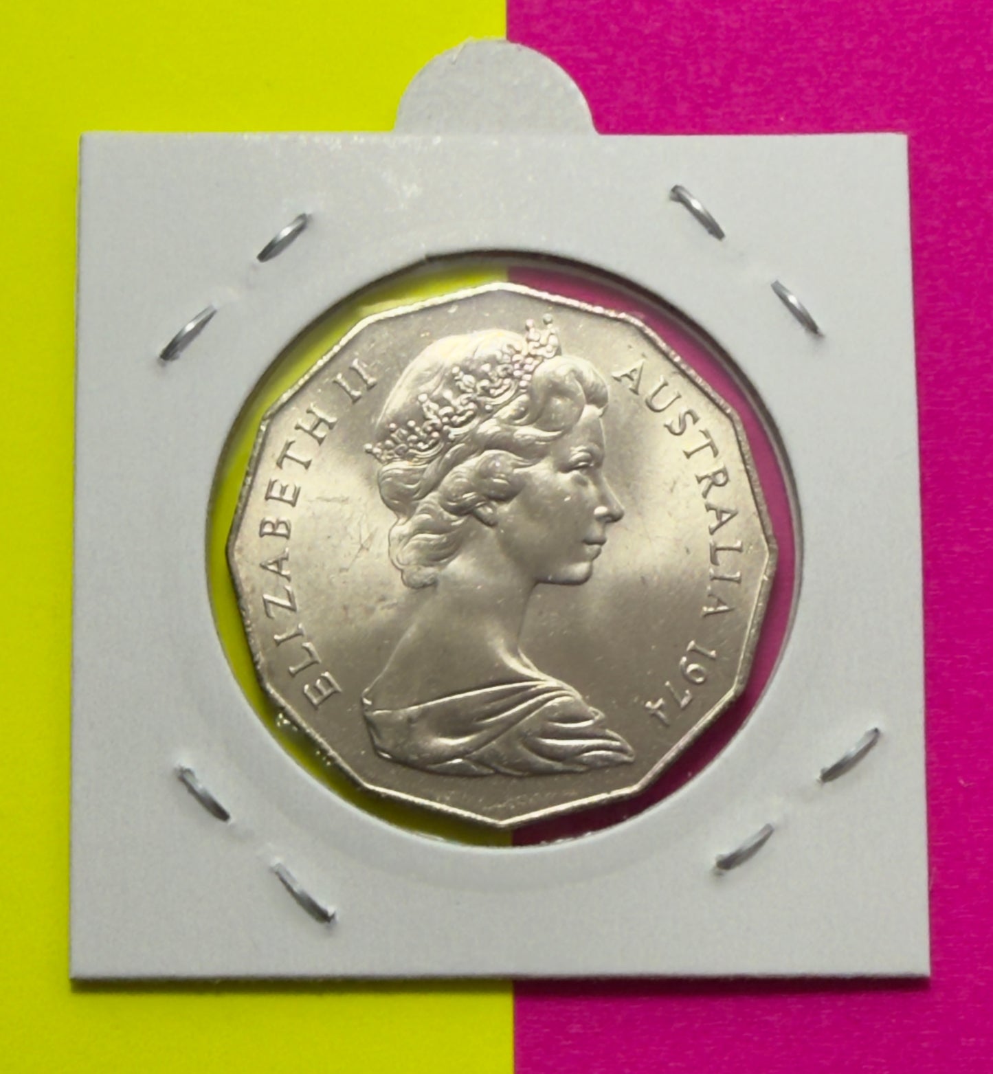 1974 50 Cent Coin - Uncirculated - Fifty Cent COA - 50c - comes in 2x2