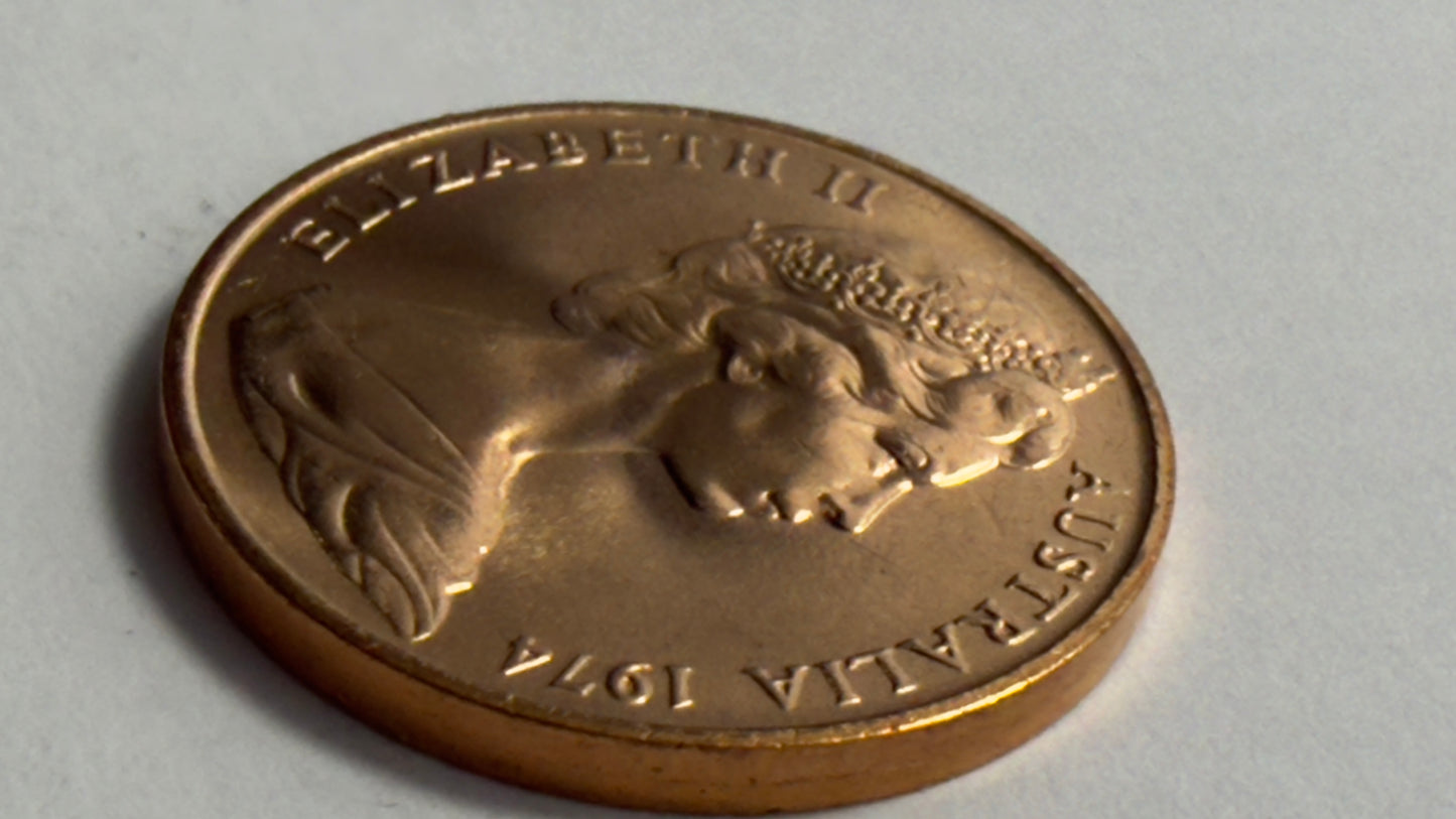 1974 2 Cent Coin - Uncirculated - Two Cent - 2c - comes in 2x2