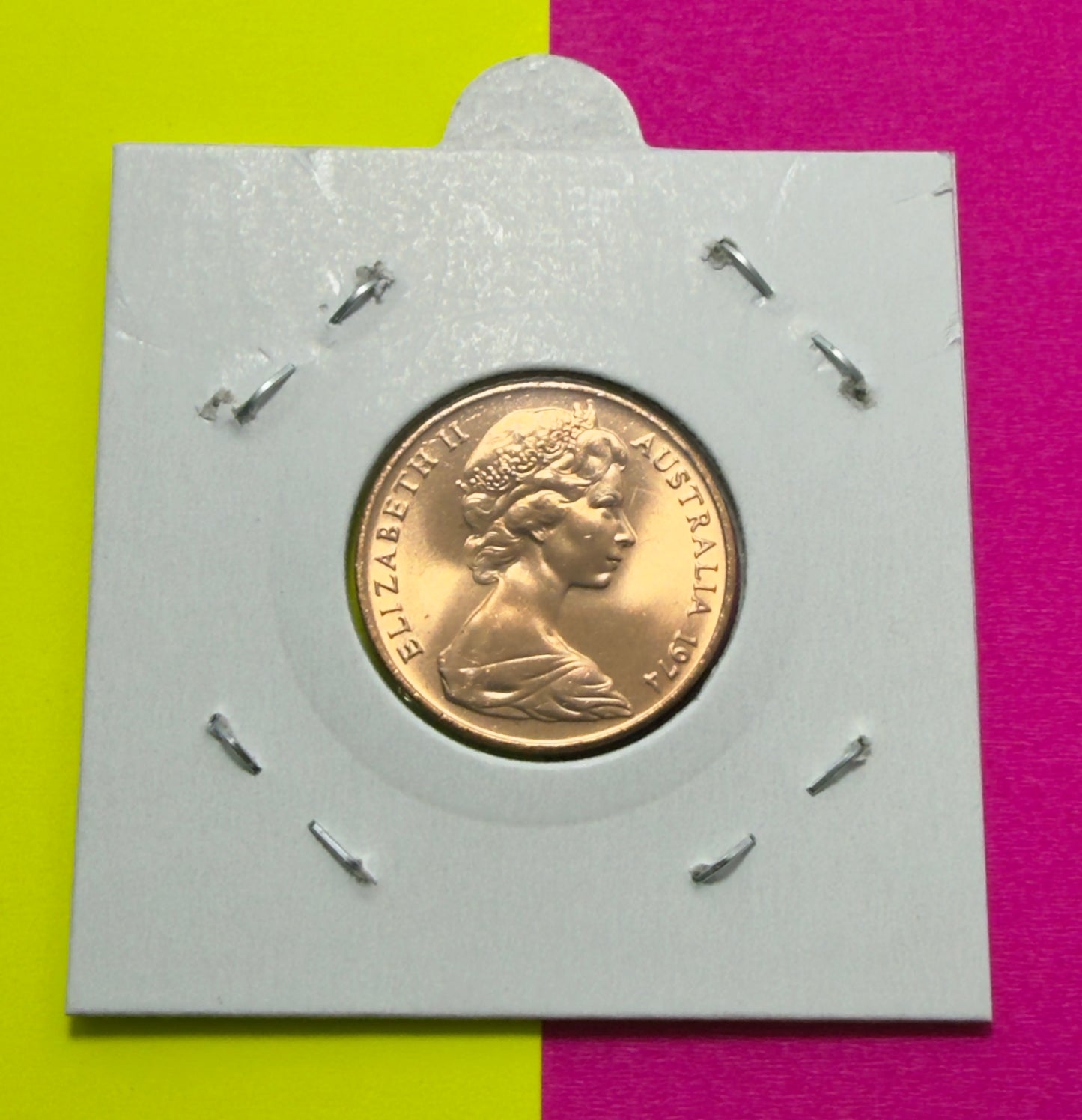 1974 2 Cent Coin - Uncirculated - Two Cent - 2c - comes in 2x2