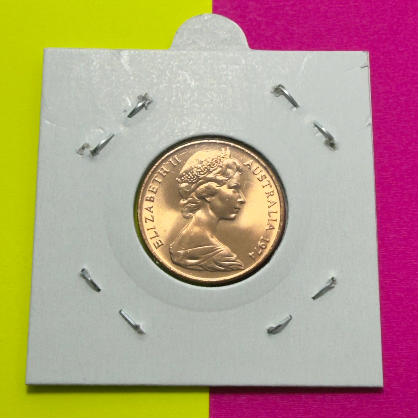 1974 2 Cent Coin - Uncirculated - Two Cent - 2c - comes in 2x2