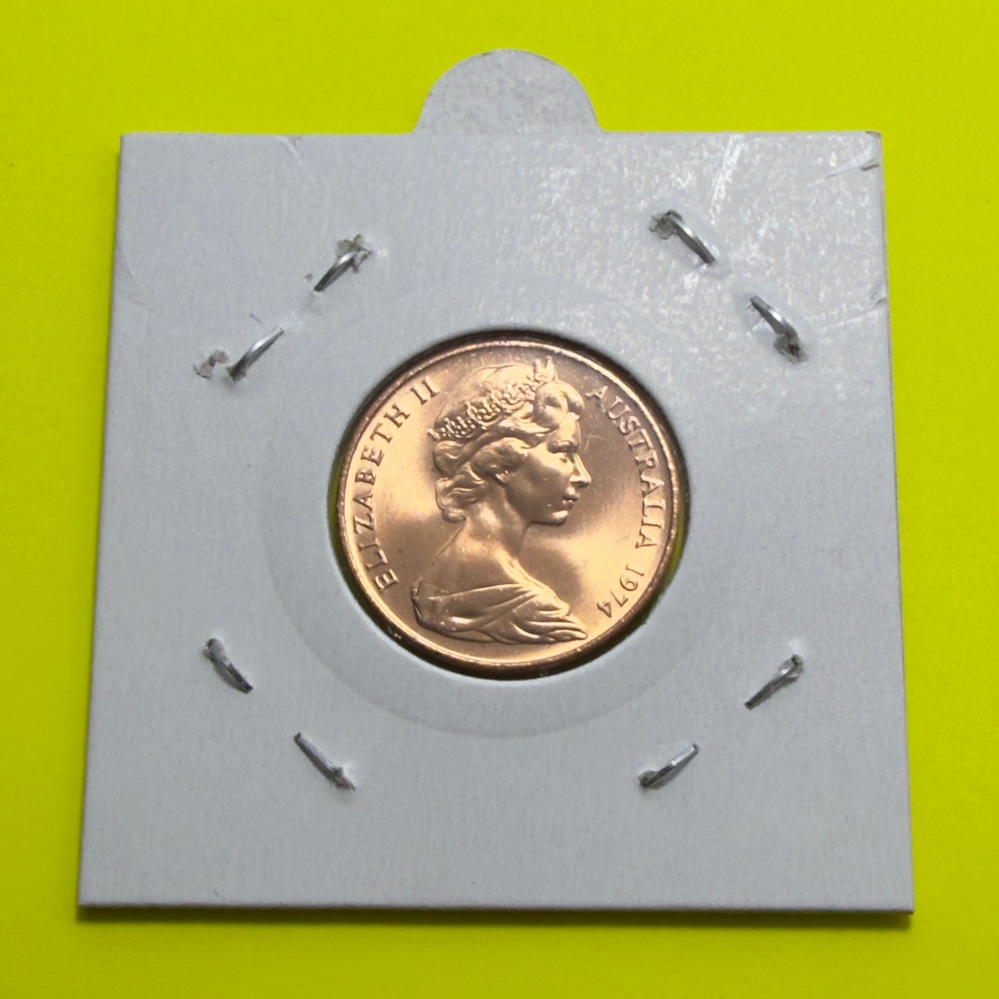 1974 2 Cent Coin - Uncirculated - Two Cent - 2c - comes in 2x2