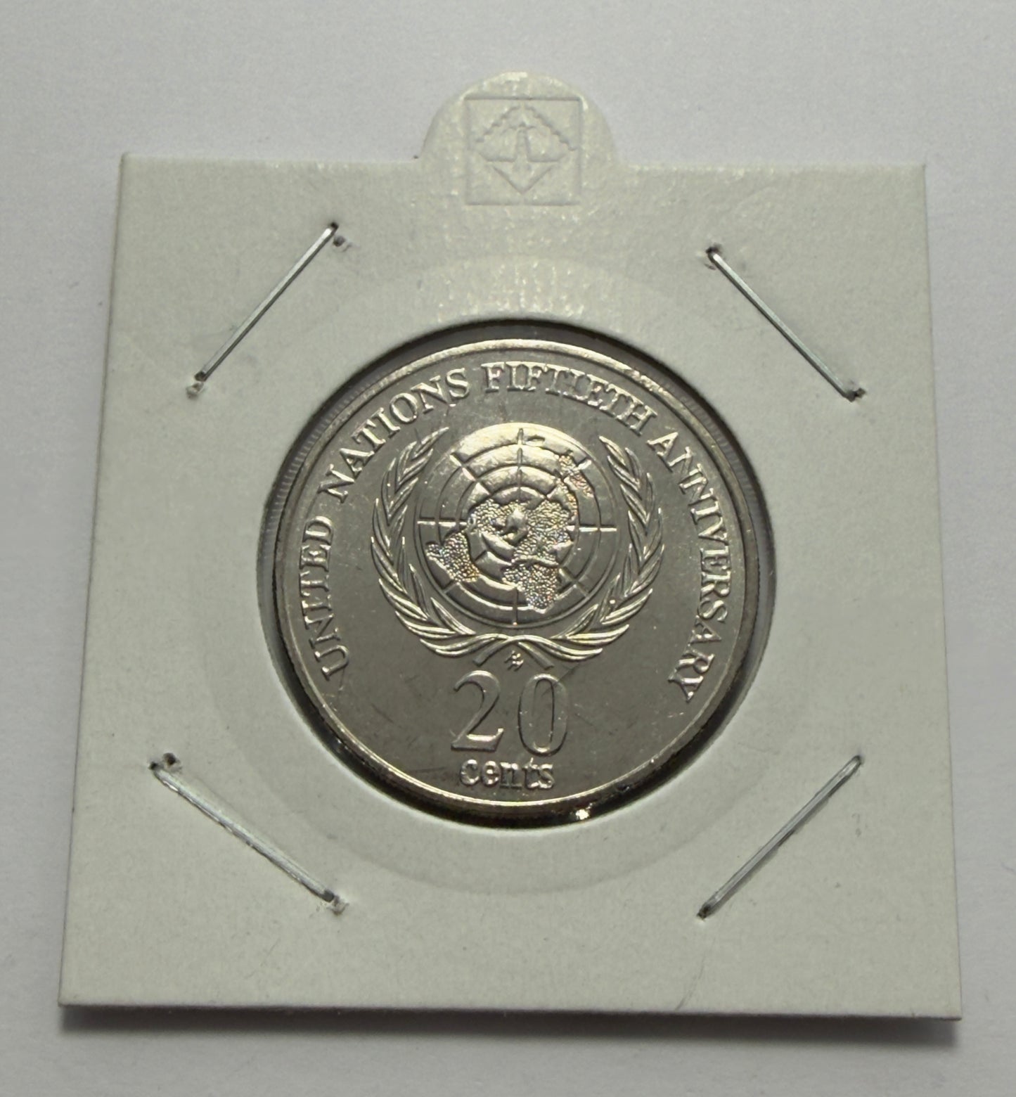 1995 20 Cent Coin - Uncirculated - United Nations Low 4.8 Million Minted