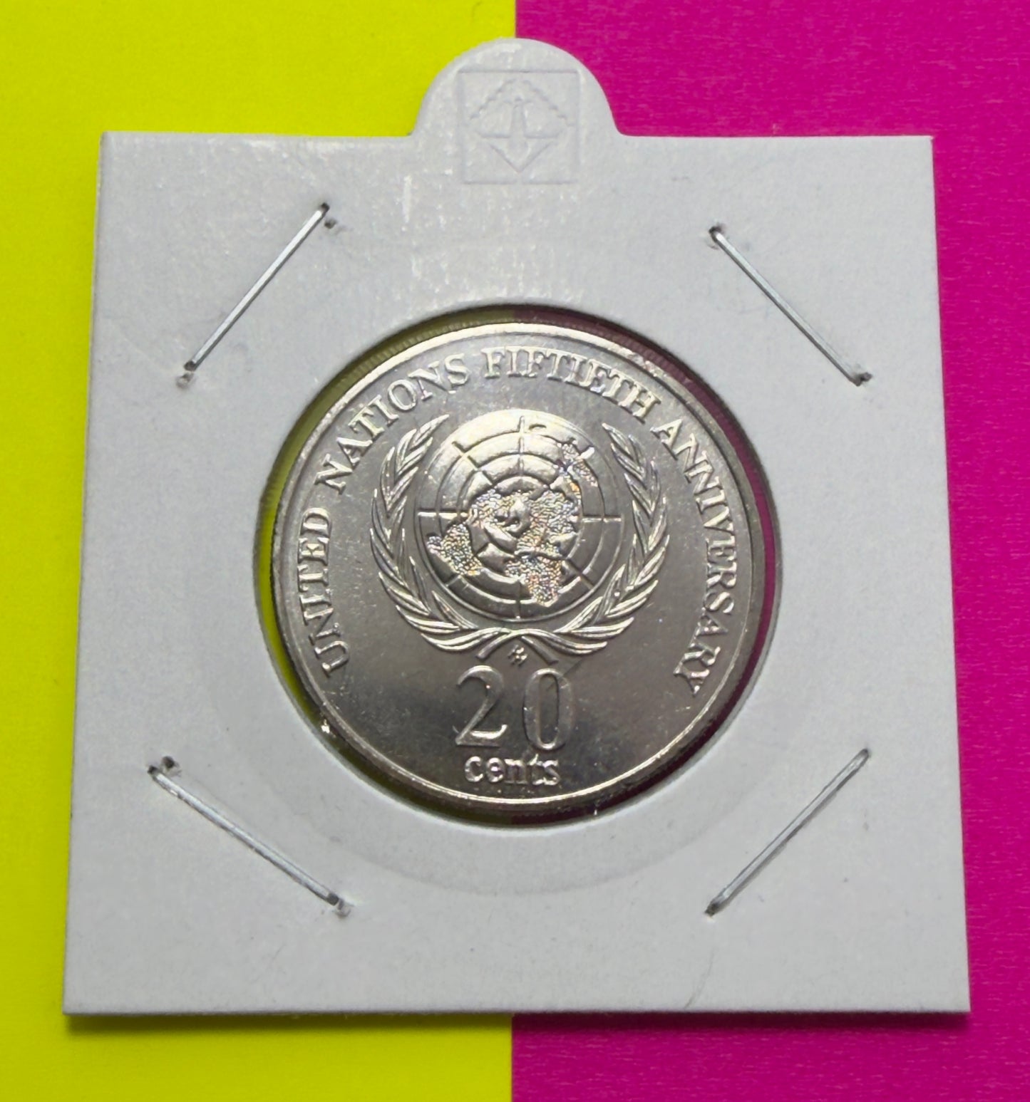 1995 20 Cent Coin - Uncirculated - United Nations Low 4.8 Million Minted