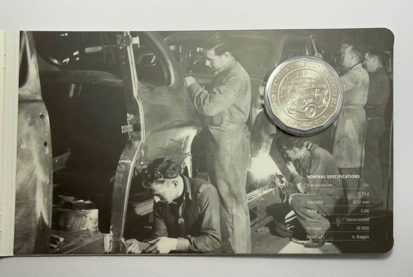 2017 50 Cent Coin - Ford - The Manufacturing Era - Only 10,000 Mintage