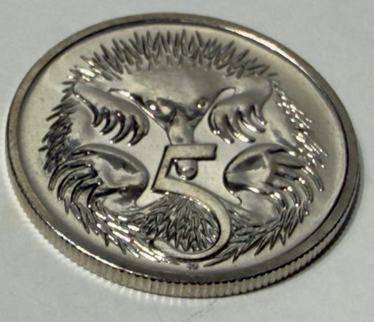 1995 5 Cent Coin - Choice Uncirculated - Ex MINT SET Coin Five Cent - in 2x2