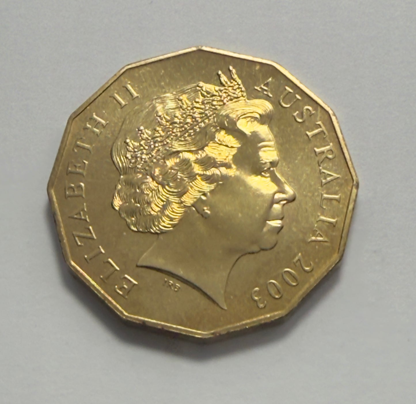 2003 50 Cent Coin - QEII Golden Jubilee - Uncirculated - comes in 2x2