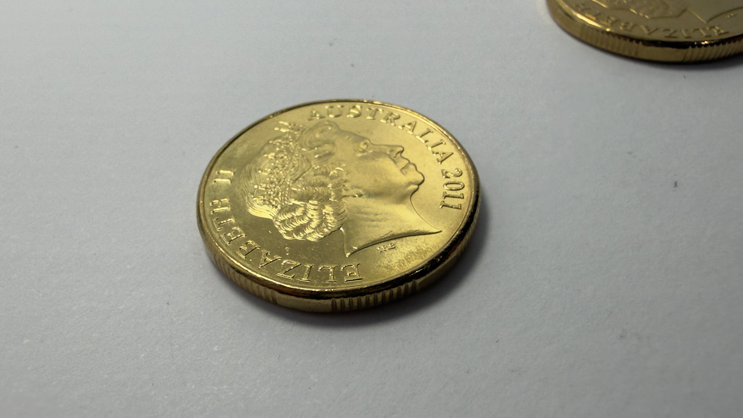 2011 $1 Coin - Mob of Roos - Uncirculated - One Dollar - comes in 2x2