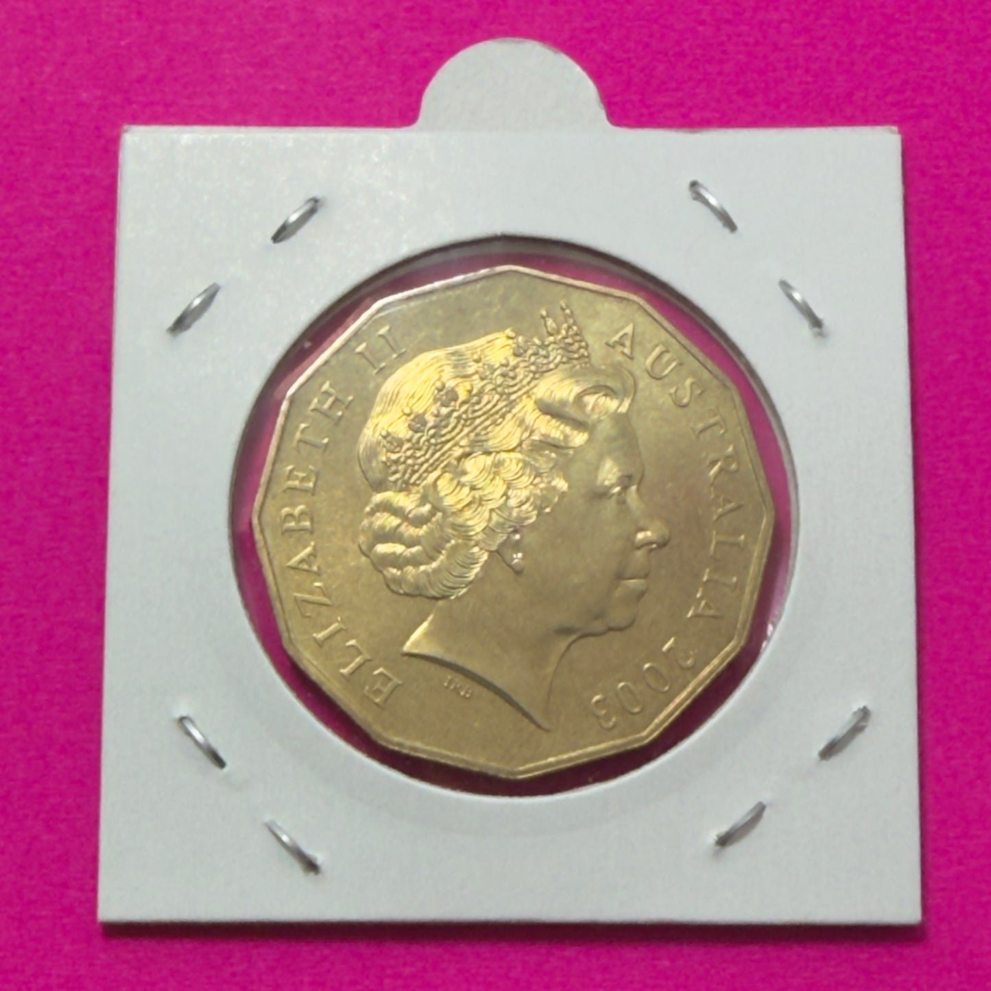2003 50 Cent Coin - QEII Golden Jubilee - Uncirculated - comes in 2x2